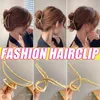 2022 Trend Altın Saç Klipler Seksi Bayanlar Basit Moda Moda Metal Metal Bakır Renk Mücevher Mücevher Aksesuarları Kızlar