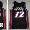 Retro Jersey Basketbol John Stockton 32 Karl Malone 30 Carlos Arroyo Pete Maravich 91-92 96-97 98-99 Beyaz Mavi Siyah Jersey