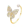 Bangle Vintage Butterfly Crystal Bangles armband voor vrouwen