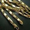 Collier cubain de créateur 14k 14CT Gold Style Cubain 50-70 cm Collier de chaîne de longueur N45