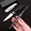 Высококачественный Z0707 Flipper складной нож D2 Satin Blade G10 с листовой ручкой из нержавеющей стали с шариковой подшипником быстро открытая покет