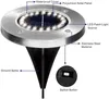 20LED Solar Power Disk Light Outdoor Garden Underground Deck Spotlight Buried Led Lamp Decoration 220429