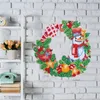 5d DIY Mutlu Noeller Noel Baba Elmas Sanat Resim Asma Çelenk Kış Tatili Ev Duvar Kapısı Dekor