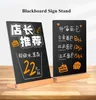 A4 210x297mm Decoratief houten basistafel Schalgelbord teken Display Stand Foto Pop Menu AD -houder Stand