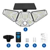 113 LED LED Solar Wall Lights 3 Modes Motion Motion Sensor 3 Heads Garage Garage Light Light Garden Lighting 2Pack