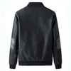 Spring Autumn Men Pu Leather Jackets Windbreaker Motorcykel Casual Patchwork Faux Outfit Plus Size L220801