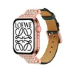 Brązowe pasma obserwacyjne dla projektanta Apple Watch Series 7 pasek Strap Smart Watches S7 38mm do 45 mm Universal Skórzany Bransoletki projektanci zegarków smartwatch pasy au USA uk CA