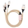 1,2M nylon gevlochten kabels Multi kleuren USB snellaadkabel Type C Android-oplaadsnoer voor Samsung Huawei-telefoons