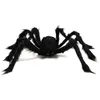 30 cm/50 cm/75 cm/90 cm/125 cm/150 cm/200 cm svart spindel Halloween dekoration Haunted House Prop inomhus utomhusgigant Dekor B0720