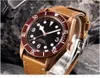 41mm Men Coffee Dial Watch Movement Stainless Steel Sapphire Glass Leather Strap Male Automatic Mechanical Clock