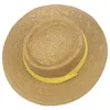 Chapeau de plage en paille pour femmes chapeau plat ombre fille printemps été petits chapeaux à bord femme casquette de protection solaire dame casquettes femme chapeau de soleil chapeaux de soleil en gros