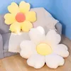 Blommor Daisy Seat Cushion Plush Brown White Pink Dekorera mjuk grönsak inomhus golvstol soffa sittande dropshipping j220704