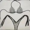 Women's Swimwear 2022 Vacation Rhinestone Bikini Set Diamond Sexy Women Bathing Suit Style Bling Stones Beachwear