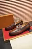 A1 Designer Mens Plaid prägling läder loafers Shoe Men's Luxury Italian Handmade Moccasins Man Casual Slip-on Flats Driving Shoes Storlek 6.5-11