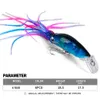 6 Color 17.5cm 19g Simulation Squid Fishing Lure Bait Kit 3D Holographic Eyes Saltwater Fishing Lures Stable and Tempting K1646