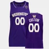 XFLSP Mens College Washington Huskies Basket Jersey 4 PJ Fuller 1 Nate Roberts 23 Terrell Brown Jr. 5 Jamal Bey 0 Emmitt Matthews Jr. 11 Daejon