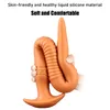 Super lange Analplug-Dildos aus flüssigem Silikon stimulieren Anus und Vagina, weicher Dilatator, Hintern, sexy Spielzeug für Frauen und Männer