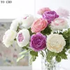 Dekorativa blommor kransar 11st/mycket vackert siden av hög kvalitet peony flores artificiales artificial för fest bröllop hem