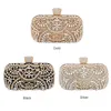 Diamond Evening Clutch Bag For Women Wedding Golden Clutch Purse Chain Shoulder Bag Liten Party Handväska med metallhandtag ZD1397 23256937