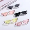 Sunglasses Women Rhinestone Diamond Crystal Frame Sun Glasses Semi-Rimless Cat Eye EyewearSunglasses Samu22
