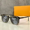 Óculos de sol Satellite originais lentes de cor dourada preta de cor dourada de cor de ouro quadrado Sombreado 1085 lente masculino Flores vintage Signature Sunglasses pescando novo com caixa