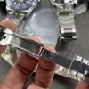 Clean Watch ساعات رجالي 3186 أو 3285 حركتان 40 ملم سيراميك أحمر وأزرق يتكلم باتمان بيد أعسر B2