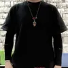 Nuevo asesino colgante de titanio collar para hombres personalidad hip hop accesorios largos joya de cadena de suéter