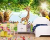 Papel de Parede Custom Parede Adesivo murale sfondi murali 3D Bellissima foresta Woods Decorazione della camera per bambini