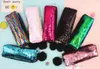 NIEUWE!!! DHL Sequin Potlood Case Sequin Cosmetische Tas Mermaid Spiraal Reversible Sequin Student Potlood Case Double Color Rits Make-up Pouch voor meisjes voor Party Gunst BES121