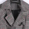 Men039S Trench Coats Minglu Long Mens Luxury Windbreaker Double Breasted Justerbar midja Plaid Män plus storlek 6xl Fashion Man J1944100