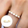 Cluster Rings Aide Gold Color Silver Five Oval Opal Stones Adjustable For Women Boho Accessories Jewelry Gift Friend Mom BijouxCluster Rita2