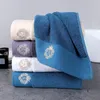 AHSNME 100 % Baumwolle, luxuriöses königliches großes Waschgesicht, dunkelblaues graues Gesicht, großes Gesicht, kostenloses individuelles Handtuch 220616