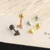 Roestvrijstalen mini -oorbellen helix kraakbeen tragus loboor piercing sieraden schelp oorstud barbell groothandel 3 kleur