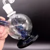 Blue Glass Hookahs Egg Style Smoking Pipes for Tobacco Mini Oil Dab Rigs Recycler Bubbler