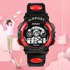 Reloj electrónico Digital con pantalla LED y fecha automática, deportivo resistente al agua hasta 30M, correa de PU, Reloj de pulsera luminoso para Hombre