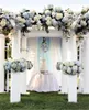 Flores decorativas grinaldas 54 cabeças de seda hidrangea artificial com hastes falsamente para decoração de festas de casamento em casa