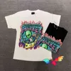 2021 Alien Cartoon Printing Tee Men Men Wysokiej jakości koszulka Lose Top Tes Short Sleevet220721