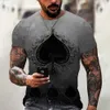 Homens t - shirts manga curta de manga casual 3D digital impressão clérigos de moda casal roupas respiráveis ​​tees