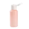 Rosa plástico animal de estimação essencial frasco recarregável garrafa preto branco claro apontado tampa de embalagem cosmética embalagem de embalagem de embalagem de emulsão 10ml 20ml 30ml 50ml 60ml 100ml