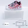 Plus size side opening basketball plastic shoe box men and women household storage box shoes rack