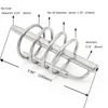 NXY Chastity Device Stainless Steel Four Ring Urethral Tube Metal Cb Male with Plug Rod Sex Products Lock 0416