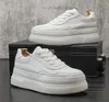 Classique Hommes Plateforme Chaussures Casual Baskets Respirant Top Designer Augmentation Mocassins Talon Plat À Lacets Petite Fête Blanche Chaussures De Voyage En Plein Air