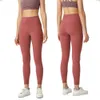 LUU Dames Leggings Designer Luxe Trainingspakken Kleding Yoga Broek Dames Strakke Sport Hoge Taille Slank Dubbelzijdig Geborsteld Naakt Dames meisjes joggers hardlopen