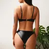 Swimwear Mulheres Sexy Mesh Biquini Swimsuit ver através de Biquinis Gold 2022 Mulheres Zipper Banheira Natação para Biquini Femme