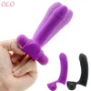 With 10 Powerful Vibration Vaginal Massager Finger Sleeve Vibrator Female Masturbator sexy Toys For Women Clitoris Stimulator