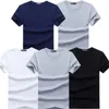 High Quality Fashion Men's T-Shirts Casual Short Sleeve T-shirt Mens Solid Cotton Tee Shirt Summer Clothing 6pcs/lot 220325