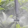 Garden Greenhouse Lawn Irrigation Plastic Cross 6mm Atomizing Sprinkler Connector Interface Mist Adapter