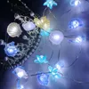 Strings Ocean Series Led Light String 2m 3m Seahorse Seastar Fairy Christmas Decoration For Home Bedroom Decor Kids Year GiftsLED StringsLED