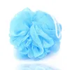 100pcs Çok Renkler 15G Banyo Duş Sünger Pouf LOOFAHS Naylon Mesh Fırça Duş Top Dantel Kenar Örgü Bath337i