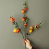 Party Decoration Heads Artificial Plant Single Pomegranate Branch Pography Props Foam Fake For Home Decor DIY Christmas Partyparty